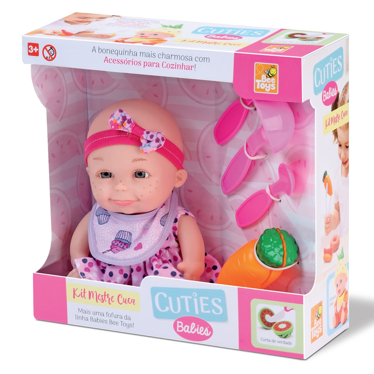 Boneca Cuties Papinha - Boneca Cuties Papinha - BEE TOYS